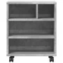 Druckerständer mit Rollen betongrau 41x32x48 cm von vidaXL, Drucker unterstützt - Ref: Foro24-840621, Preis: 40,68 €, Rabatt: %