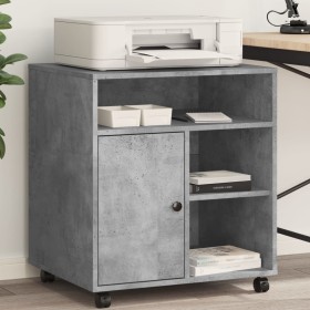 Printer stand with wheels concrete gray 60x50x67 cm by vidaXL, Printer supports - Ref: Foro24-840628, Price: 84,29 €, Discoun...