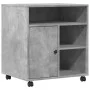 Printer stand with wheels concrete gray 60x50x67 cm by vidaXL, Printer supports - Ref: Foro24-840628, Price: 83,07 €, Discoun...
