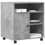 Printer stand with wheels concrete gray 60x50x67 cm by vidaXL, Printer supports - Ref: Foro24-840628, Price: 83,07 €, Discoun...