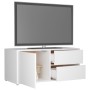 Mueble para TV madera contrachapada blanco 80x34x36 cm de vidaXL, Muebles TV - Ref: Foro24-801850, Precio: 62,70 €, Descuento: %