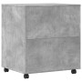 Druckerständer mit Rollen betongrau 60x50x67 cm von vidaXL, Drucker unterstützt - Ref: Foro24-840628, Preis: 84,29 €, Rabatt: %