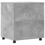 Printer stand with wheels concrete gray 60x50x67 cm by vidaXL, Printer supports - Ref: Foro24-840628, Price: 83,07 €, Discoun...