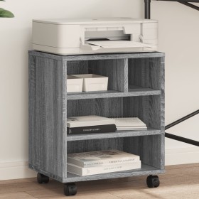 Printer stand with wheels Sonoma gray 41x32x48 cm by vidaXL, Printer supports - Ref: Foro24-840623, Price: 47,00 €, Discount: %