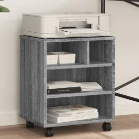 Printer stand with wheels Sonoma gray 41x32x48 cm by vidaXL, Printer supports - Ref: Foro24-840623, Price: 46,23 €, Discount: %