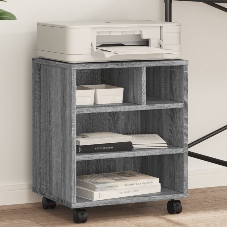 Druckerständer mit Rollen Sonoma grau 41x32x48 cm von vidaXL, Drucker unterstützt - Ref: Foro24-840623, Preis: 47,00 €, Rabat...