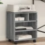 Printer stand with wheels Sonoma gray 41x32x48 cm by vidaXL, Printer supports - Ref: Foro24-840623, Price: 46,23 €, Discount: %