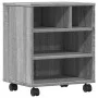 Druckerständer mit Rollen Sonoma grau 41x32x48 cm von vidaXL, Drucker unterstützt - Ref: Foro24-840623, Preis: 46,23 €, Rabat...