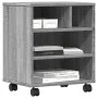 Druckerständer mit Rollen Sonoma grau 41x32x48 cm von vidaXL, Drucker unterstützt - Ref: Foro24-840623, Preis: 46,23 €, Rabat...