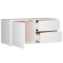 Mueble para TV madera contrachapada blanco 80x34x36 cm de vidaXL, Muebles TV - Ref: Foro24-801850, Precio: 62,70 €, Descuento: %