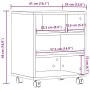 Druckerständer mit Rollen Sonoma grau 41x32x48 cm von vidaXL, Drucker unterstützt - Ref: Foro24-840623, Preis: 46,23 €, Rabat...