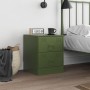 Grüner Nachttisch aus Stahl, 34,5 x 39 x 44 cm von vidaXL, Nachttische - Ref: Foro24-841627, Preis: 54,14 €, Rabatt: %