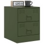 Grüner Nachttisch aus Stahl, 34,5 x 39 x 44 cm von vidaXL, Nachttische - Ref: Foro24-841627, Preis: 54,14 €, Rabatt: %