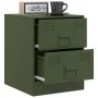 Green steel bedside table 34.5x39x44 cm by vidaXL, Nightstands - Ref: Foro24-841627, Price: 53,40 €, Discount: %
