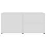 Mueble para TV madera contrachapada blanco 80x34x36 cm de vidaXL, Muebles TV - Ref: Foro24-801850, Precio: 62,70 €, Descuento: %