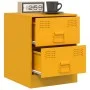Yellow steel bedside table 34.5x39x44 cm by vidaXL, Nightstands - Ref: Foro24-841625, Price: 59,64 €, Discount: %