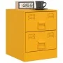 Yellow steel bedside table 34.5x39x44 cm by vidaXL, Nightstands - Ref: Foro24-841625, Price: 59,64 €, Discount: %