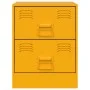 Yellow steel bedside table 34.5x39x44 cm by vidaXL, Nightstands - Ref: Foro24-841625, Price: 59,64 €, Discount: %