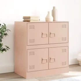 Rosa Stahl-Sideboard 67x39x73 cm von vidaXL, Sideboards - Ref: Foro24-841650, Preis: 105,73 €, Rabatt: %