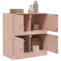 Aparador de acero rosa 67x39x73 cm de vidaXL, Aparadores - Ref: Foro24-841650, Precio: 107,05 €, Descuento: %