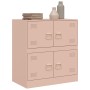 Aparador de acero rosa 67x39x73 cm de vidaXL, Aparadores - Ref: Foro24-841650, Precio: 107,05 €, Descuento: %