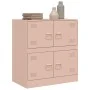 Rosa Stahl-Sideboard 67x39x73 cm von vidaXL, Sideboards - Ref: Foro24-841650, Preis: 105,73 €, Rabatt: %