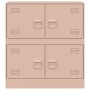 Aparador de acero rosa 67x39x73 cm de vidaXL, Aparadores - Ref: Foro24-841650, Precio: 107,05 €, Descuento: %