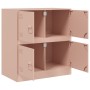 Aparador de acero rosa 67x39x73 cm de vidaXL, Aparadores - Ref: Foro24-841650, Precio: 107,05 €, Descuento: %