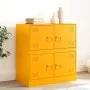 Senfgelbes Sideboard aus Stahl, 67 x 39 x 73 cm von vidaXL, Sideboards - Ref: Foro24-841652, Preis: 95,26 €, Rabatt: %