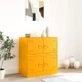 Senfgelbes Sideboard aus Stahl, 67 x 39 x 73 cm von vidaXL, Sideboards - Ref: Foro24-841652, Preis: 95,26 €, Rabatt: %