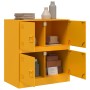 Aparador de acero amarillo mostaza 67x39x73 cm de vidaXL, Aparadores - Ref: Foro24-841652, Precio: 96,13 €, Descuento: %