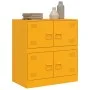 Senfgelbes Sideboard aus Stahl, 67 x 39 x 73 cm von vidaXL, Sideboards - Ref: Foro24-841652, Preis: 95,26 €, Rabatt: %