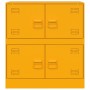 Aparador de acero amarillo mostaza 67x39x73 cm de vidaXL, Aparadores - Ref: Foro24-841652, Precio: 96,13 €, Descuento: %
