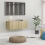 TV-Schrank aus eichenfarbenem Sperrholz, 80 x 30 x 30 cm von vidaXL, TV-Möbel - Ref: Foro24-801475, Preis: 47,60 €, Rabatt: %