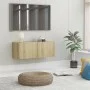 TV-Schrank aus eichenfarbenem Sperrholz, 80 x 30 x 30 cm von vidaXL, TV-Möbel - Ref: Foro24-801475, Preis: 50,42 €, Rabatt: %