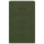 Olive green steel sideboard 67x39x107 cm by vidaXL, Sideboards - Ref: Foro24-841659, Price: 146,72 €, Discount: %