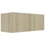 TV-Schrank aus eichenfarbenem Sperrholz, 80 x 30 x 30 cm von vidaXL, TV-Möbel - Ref: Foro24-801475, Preis: 47,60 €, Rabatt: %