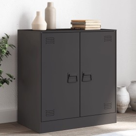 Sideboard aus schwarzem Stahl, 67 x 39 x 73 cm von vidaXL, Sideboards - Ref: Foro24-841673, Preis: 120,13 €, Rabatt: %
