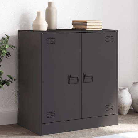 Black steel sideboard 67x39x73 cm by vidaXL, Sideboards - Ref: Foro24-841673, Price: 120,13 €, Discount: %