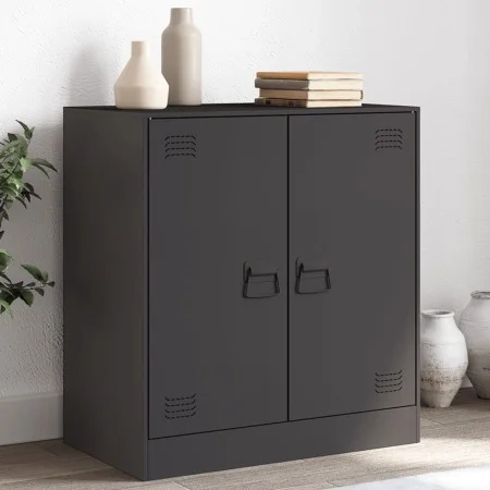 Sideboard aus schwarzem Stahl, 67 x 39 x 73 cm von vidaXL, Sideboards - Ref: Foro24-841673, Preis: 118,36 €, Rabatt: %