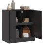 Black steel sideboard 67x39x73 cm by vidaXL, Sideboards - Ref: Foro24-841673, Price: 120,13 €, Discount: %