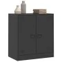 Aparador de acero negro 67x39x73 cm de vidaXL, Aparadores - Ref: Foro24-841673, Precio: 118,51 €, Descuento: %