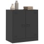 Black steel sideboard 67x39x73 cm by vidaXL, Sideboards - Ref: Foro24-841673, Price: 120,13 €, Discount: %