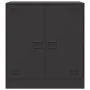 Aparador de acero negro 67x39x73 cm de vidaXL, Aparadores - Ref: Foro24-841673, Precio: 118,51 €, Descuento: %