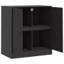 Black steel sideboard 67x39x73 cm by vidaXL, Sideboards - Ref: Foro24-841673, Price: 120,13 €, Discount: %