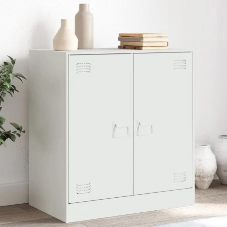 Sideboard aus weißem Stahl, 67 x 39 x 73 cm von vidaXL, Sideboards - Ref: Foro24-841678, Preis: 93,38 €, Rabatt: %