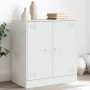 Aparador de acero blanco 67x39x73 cm de vidaXL, Aparadores - Ref: Foro24-841678, Precio: 94,23 €, Descuento: %