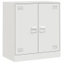 Aparador de acero blanco 67x39x73 cm de vidaXL, Aparadores - Ref: Foro24-841678, Precio: 94,23 €, Descuento: %