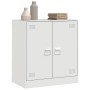 Aparador de acero blanco 67x39x73 cm de vidaXL, Aparadores - Ref: Foro24-841678, Precio: 94,23 €, Descuento: %