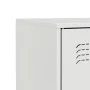 Sideboard aus weißem Stahl, 67 x 39 x 73 cm von vidaXL, Sideboards - Ref: Foro24-841678, Preis: 93,38 €, Rabatt: %